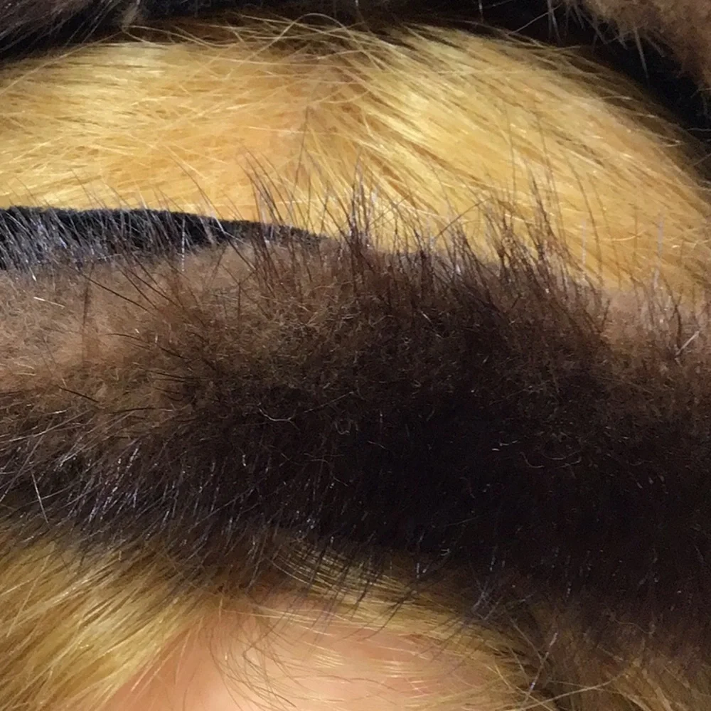 Vintage dark brown mink fur headband hat - Picture 7 of 9
